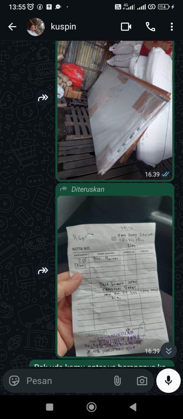 Pengiriman PVC MARNER