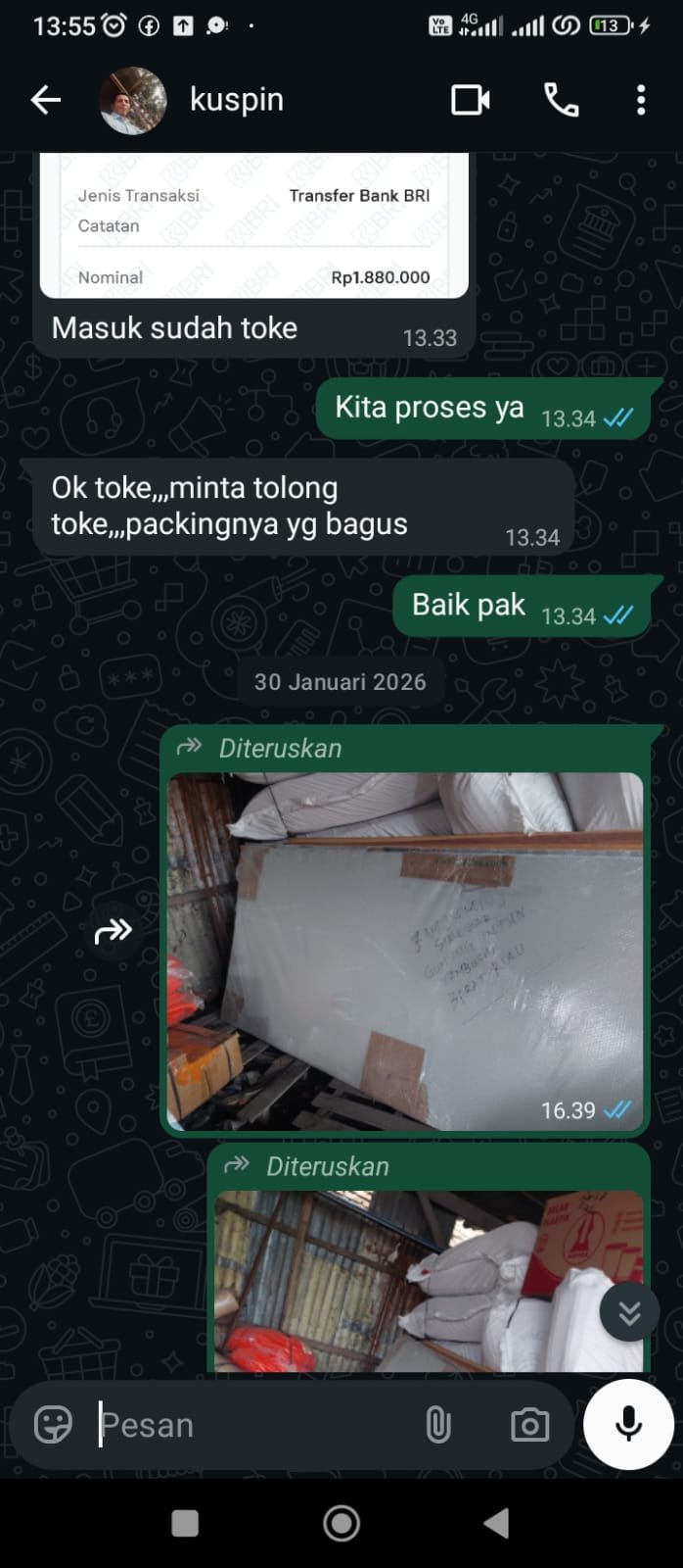 Pengiriman Triplek