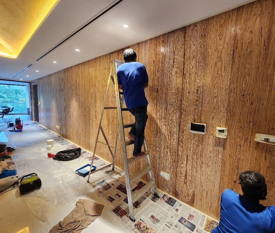 Pemasangan Wall Panel dan Interior Ruangan